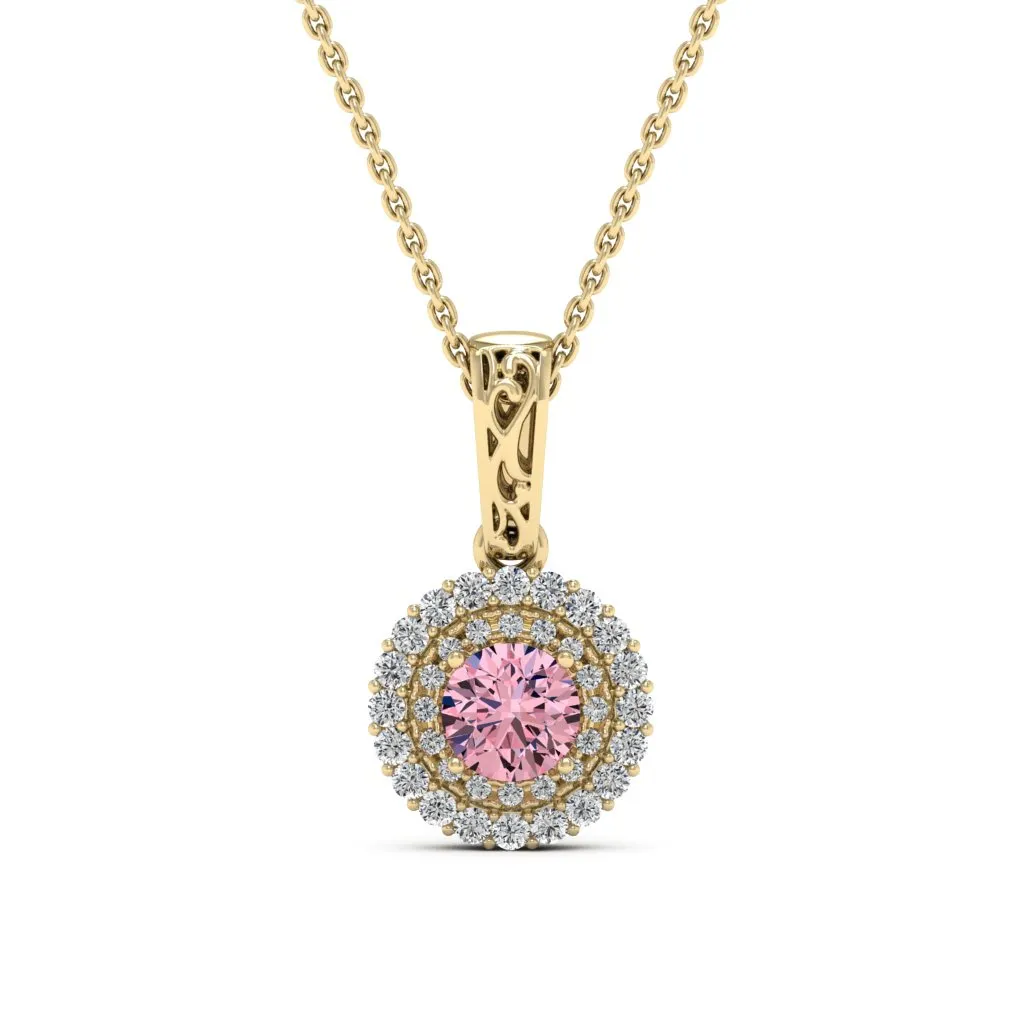 0.78 d.e.w cts MIA Moissanite Necklace