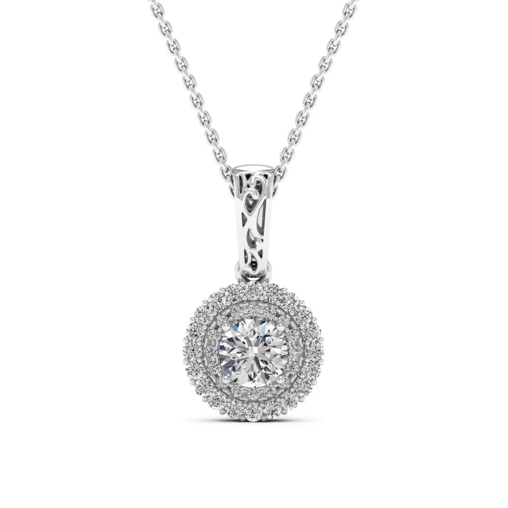 0.78 d.e.w cts MIA Moissanite Necklace