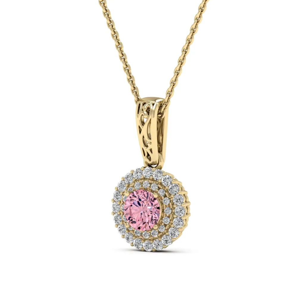 0.78 d.e.w cts MIA Moissanite Necklace