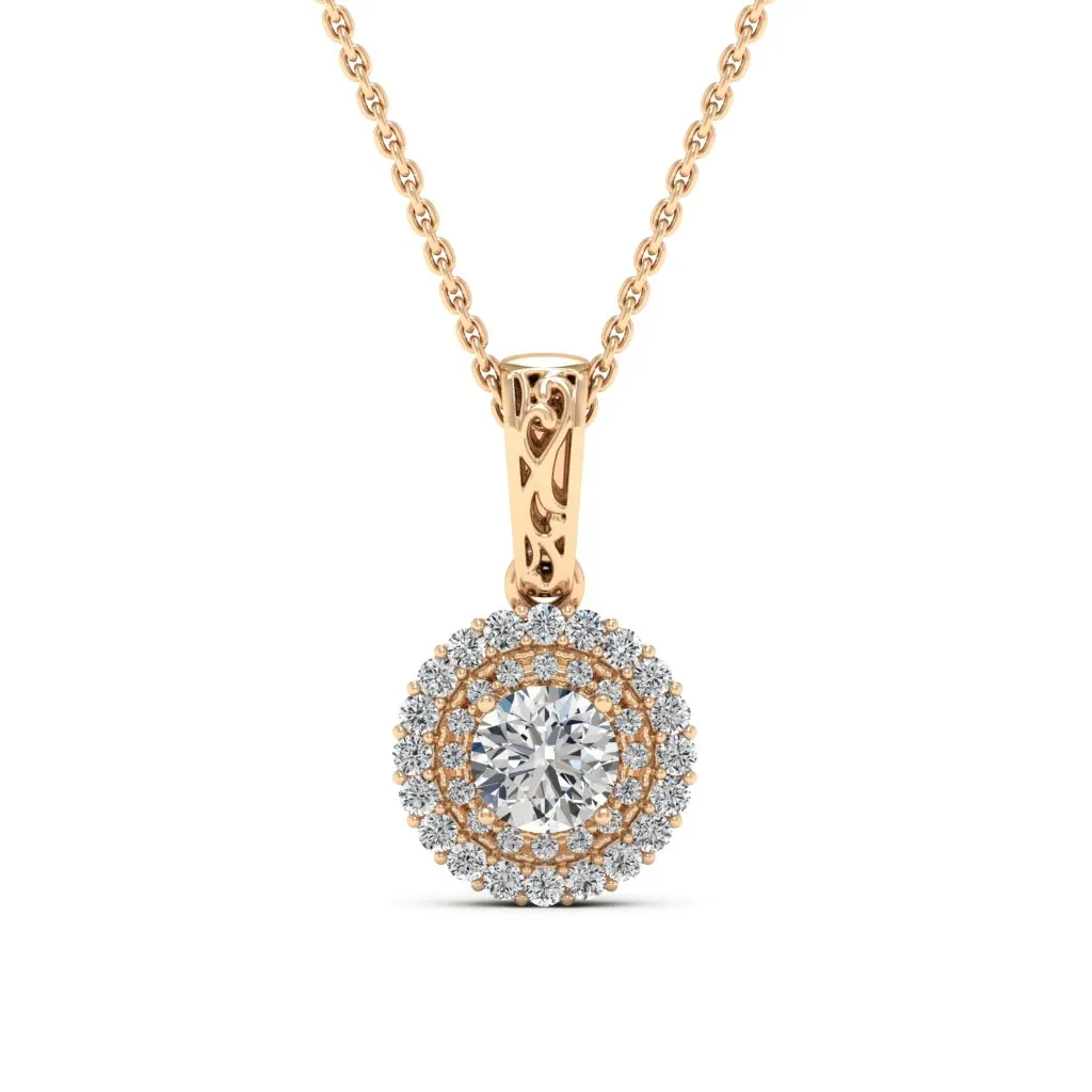 0.78 d.e.w cts MIA Moissanite Necklace
