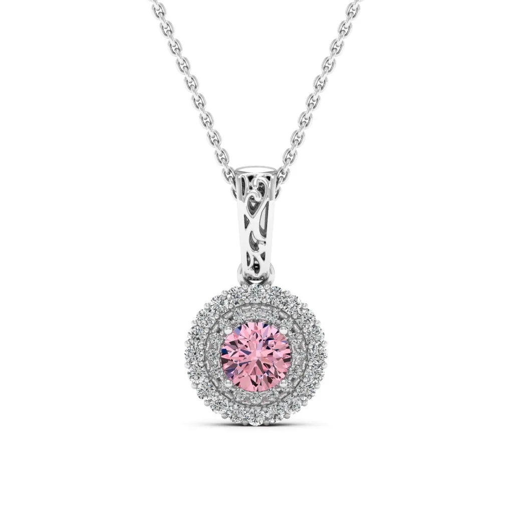 0.78 d.e.w cts MIA Moissanite Necklace