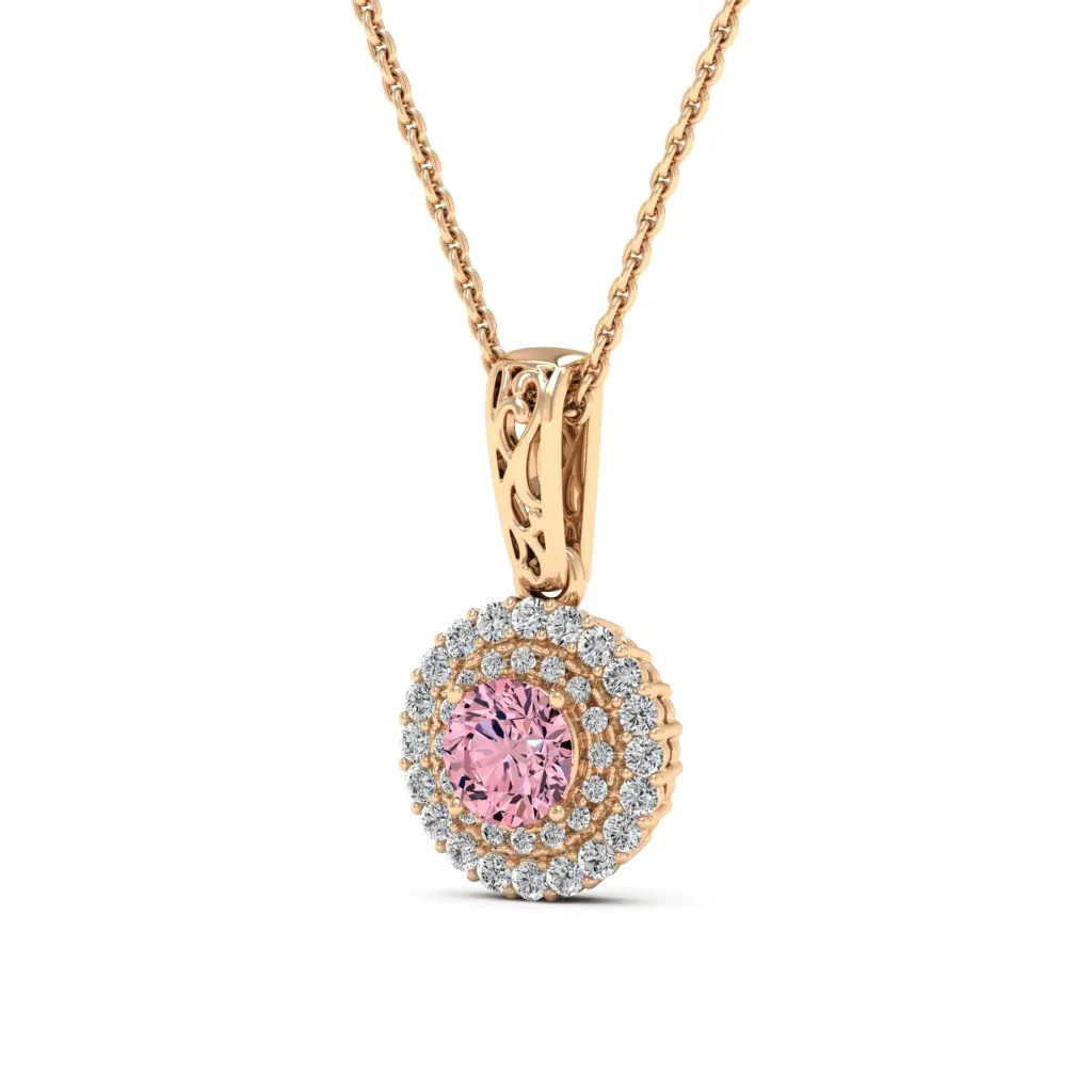 0.78 d.e.w cts MIA Moissanite Necklace