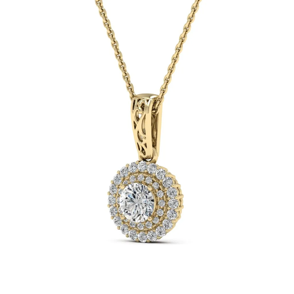 0.78 d.e.w cts MIA Moissanite Necklace