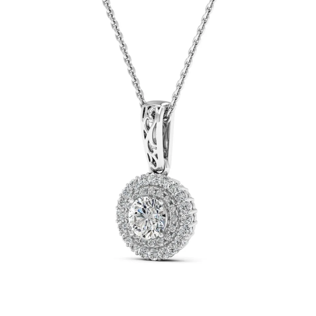 0.78 d.e.w cts MIA Moissanite Necklace