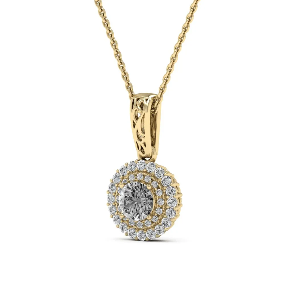 0.78 d.e.w cts MIA Moissanite Necklace