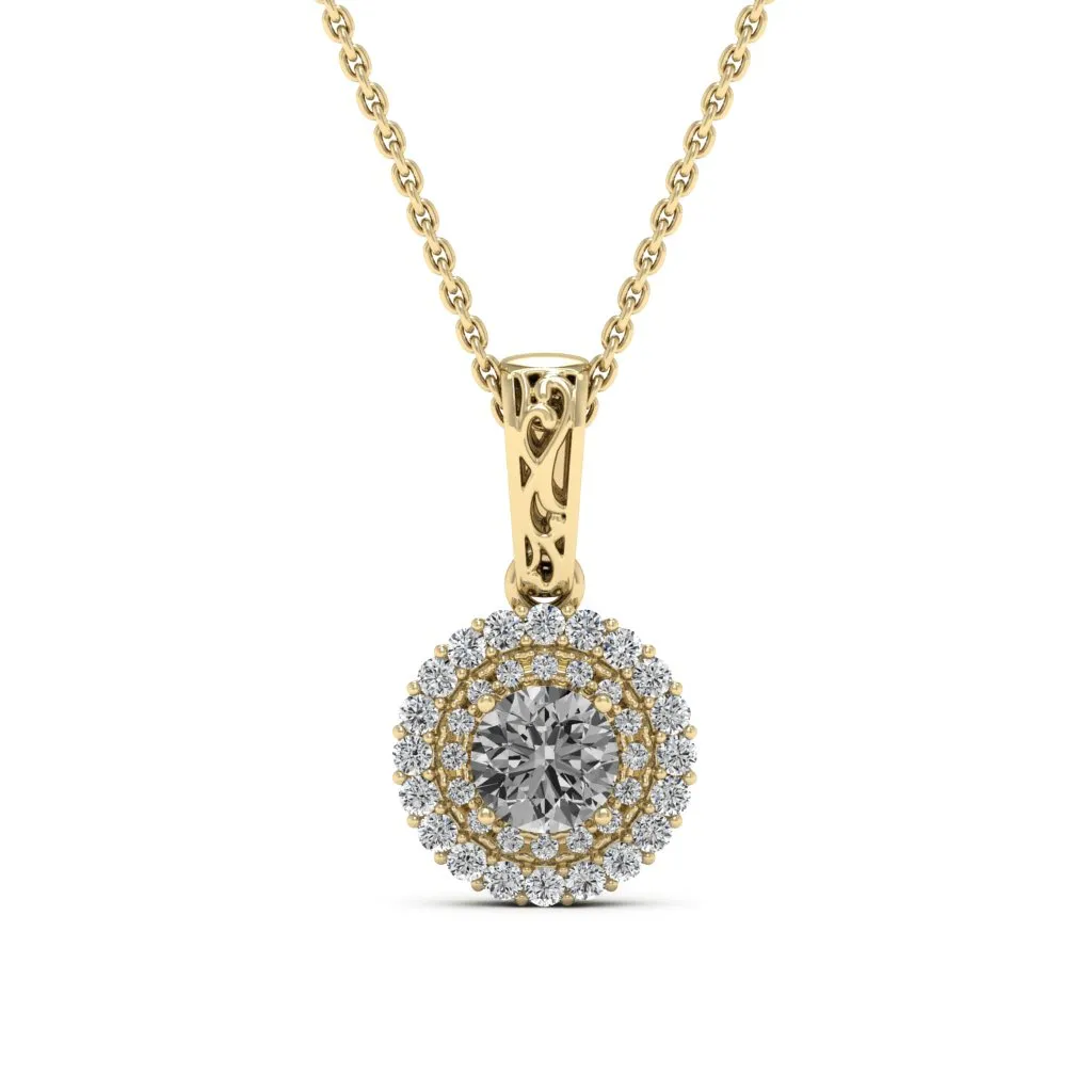 0.78 d.e.w cts MIA Moissanite Necklace