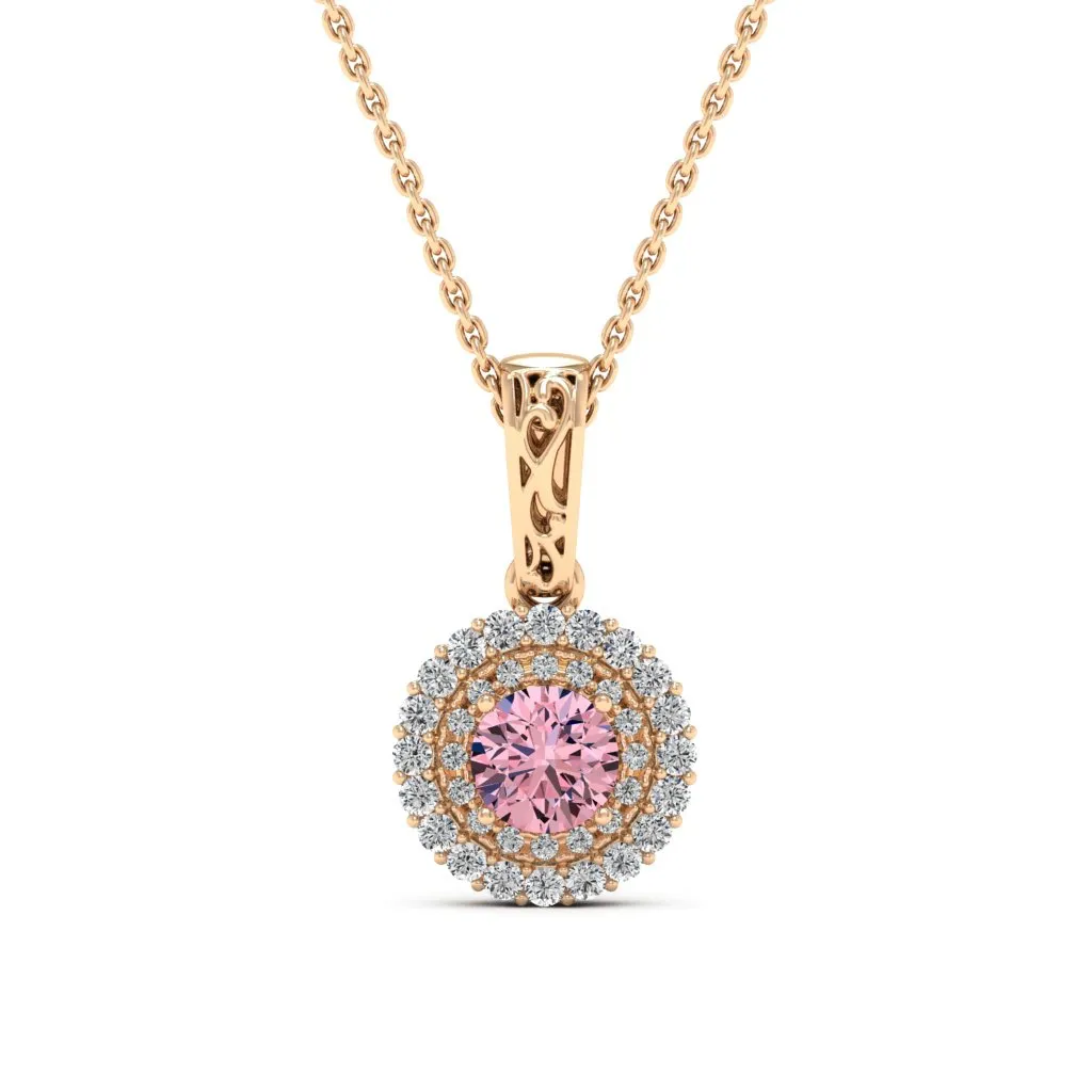 0.78 d.e.w cts MIA Moissanite Necklace