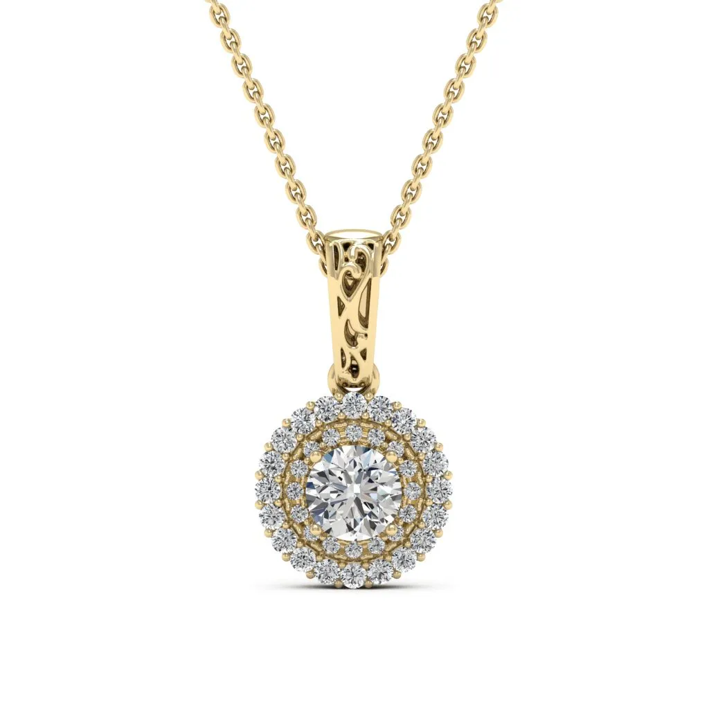 0.78 d.e.w cts MIA Moissanite Necklace