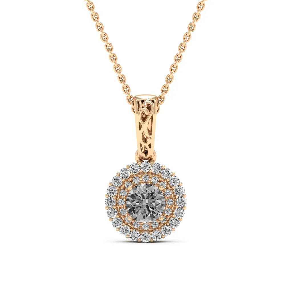 0.78 d.e.w cts MIA Moissanite Necklace