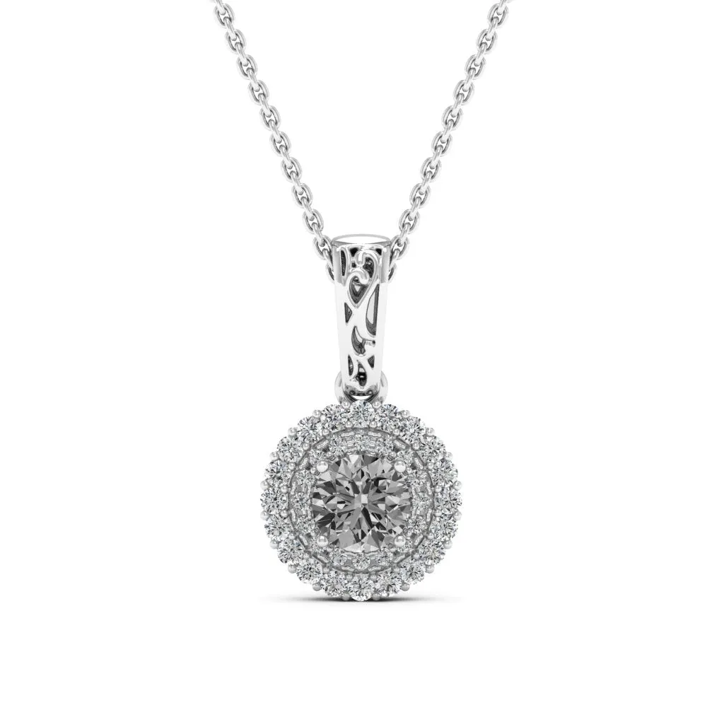 0.78 d.e.w cts MIA Moissanite Necklace