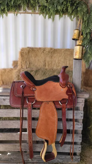 14" Buckaroo Buckstitch Saddle