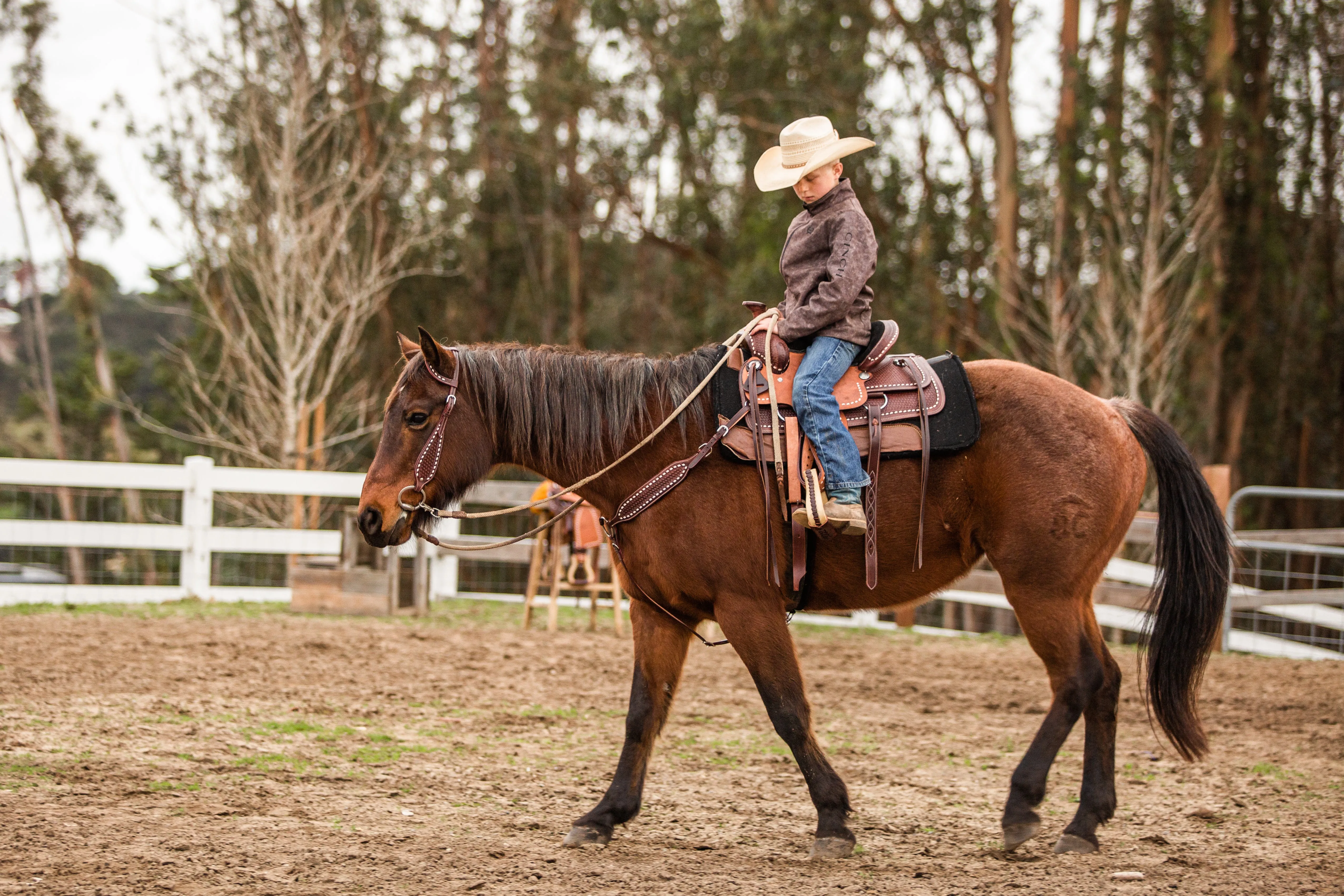 14" Buckaroo Buckstitch Saddle