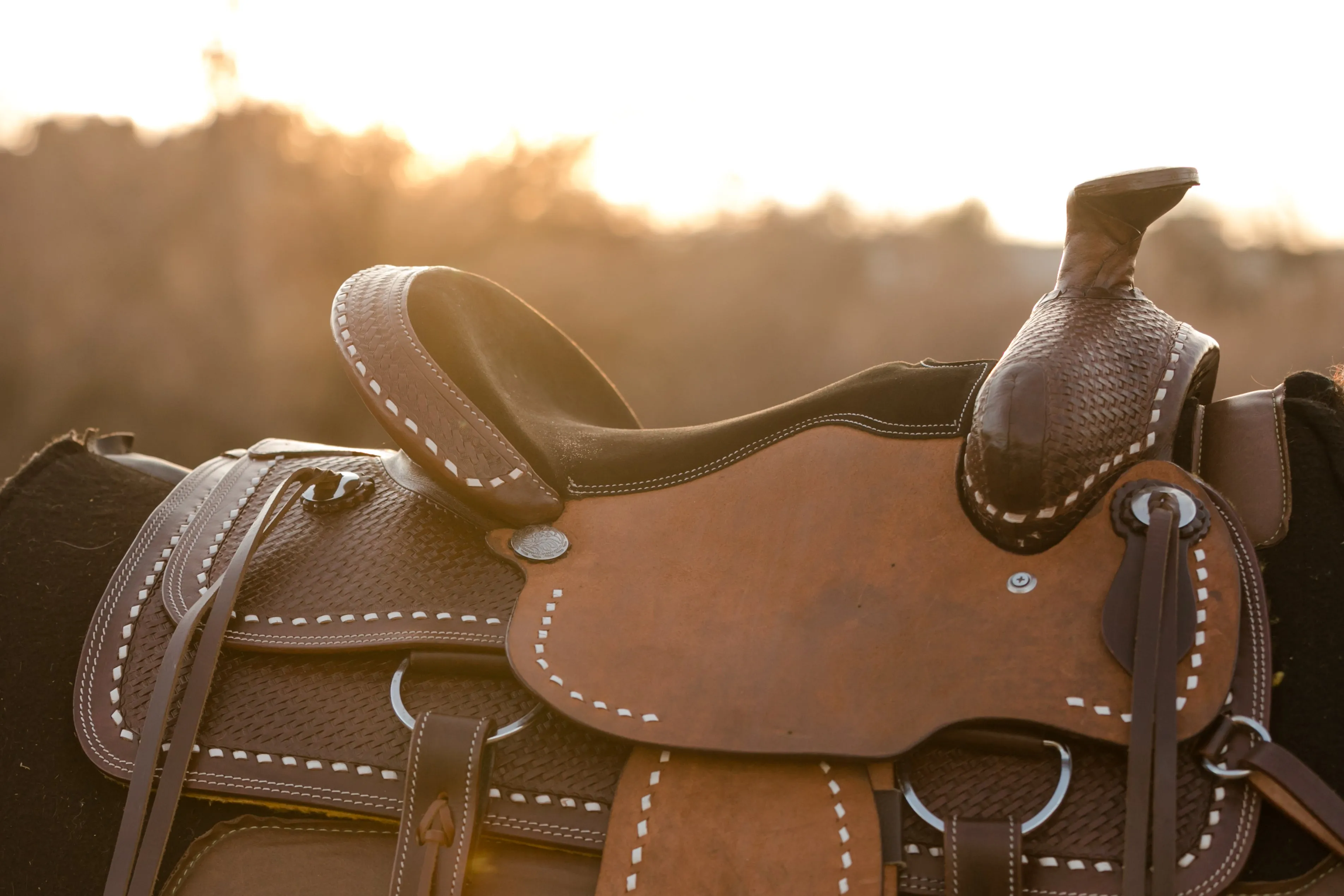 14" Buckaroo Buckstitch Saddle