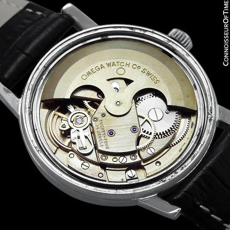 1970 Omega Geneve Vintage Mens Cal. 565 Automatic Watch with Quick-Setting Date - Stainless Steel