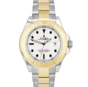 2011 REHAUT Rolex Yacht-Master 40mm 18K Two-Tone Gold White Watch 16623 B P