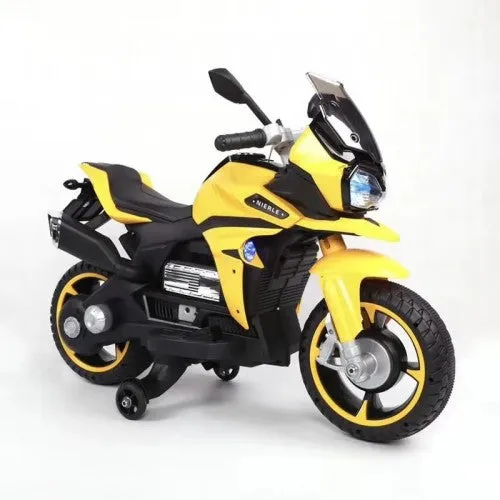 2025 Kids Ride On 6V Motorbike With Removable Training Wheels Ages 3-6 | LED Lights