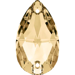 3230 Swarovski Drop Sew-On Stones, Light Colorado Topaz (246)