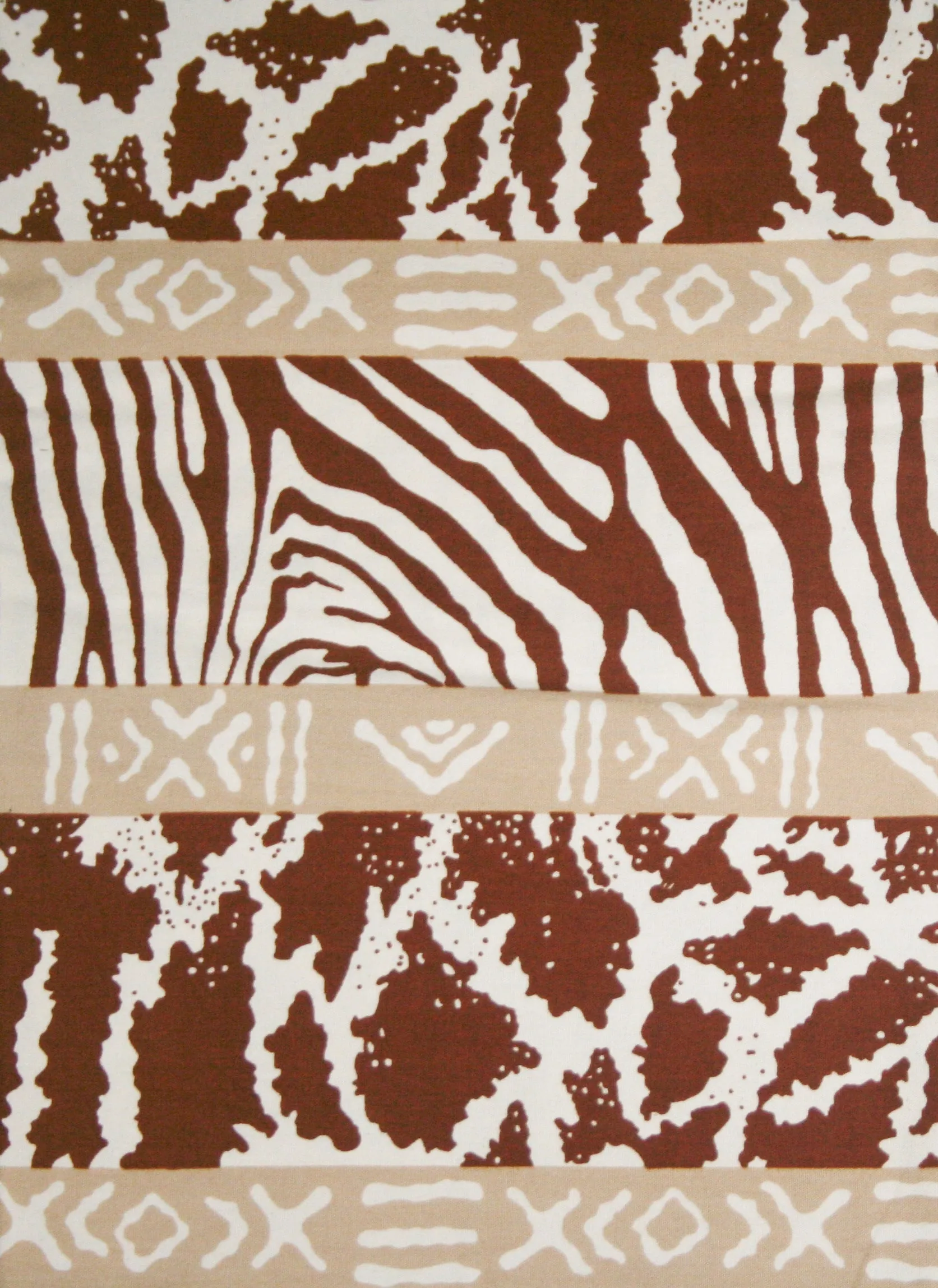 African Fabric 6 Yards Animal Print Vlisco Impression de Woodin Classic