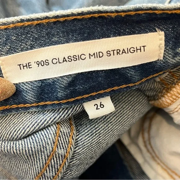 Aritzia Denim Forum the '90s Classic Mid-rise Straight Jean 26