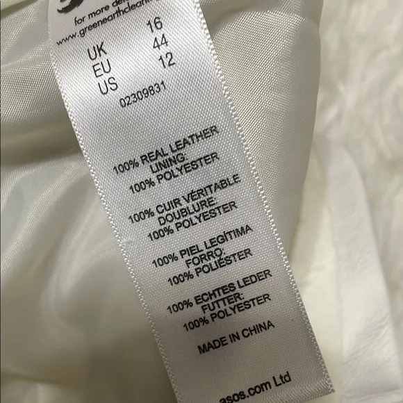 ASOS NWOT LEATHER PENCIL SKIRT SZ 12