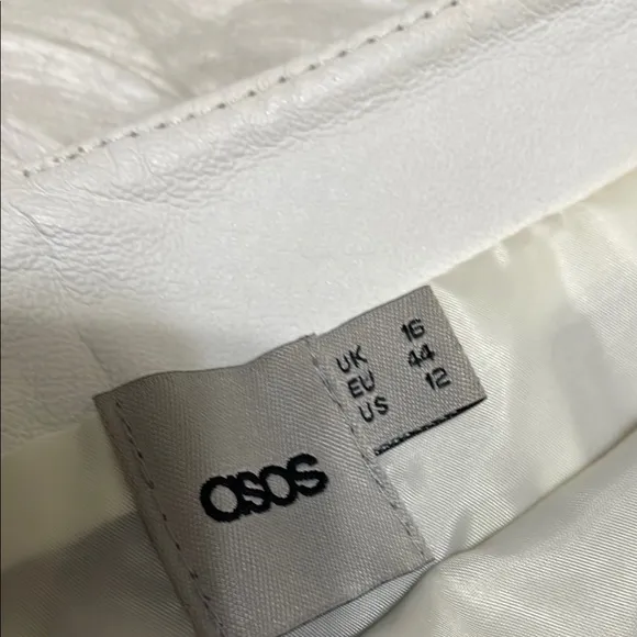 ASOS NWOT LEATHER PENCIL SKIRT SZ 12