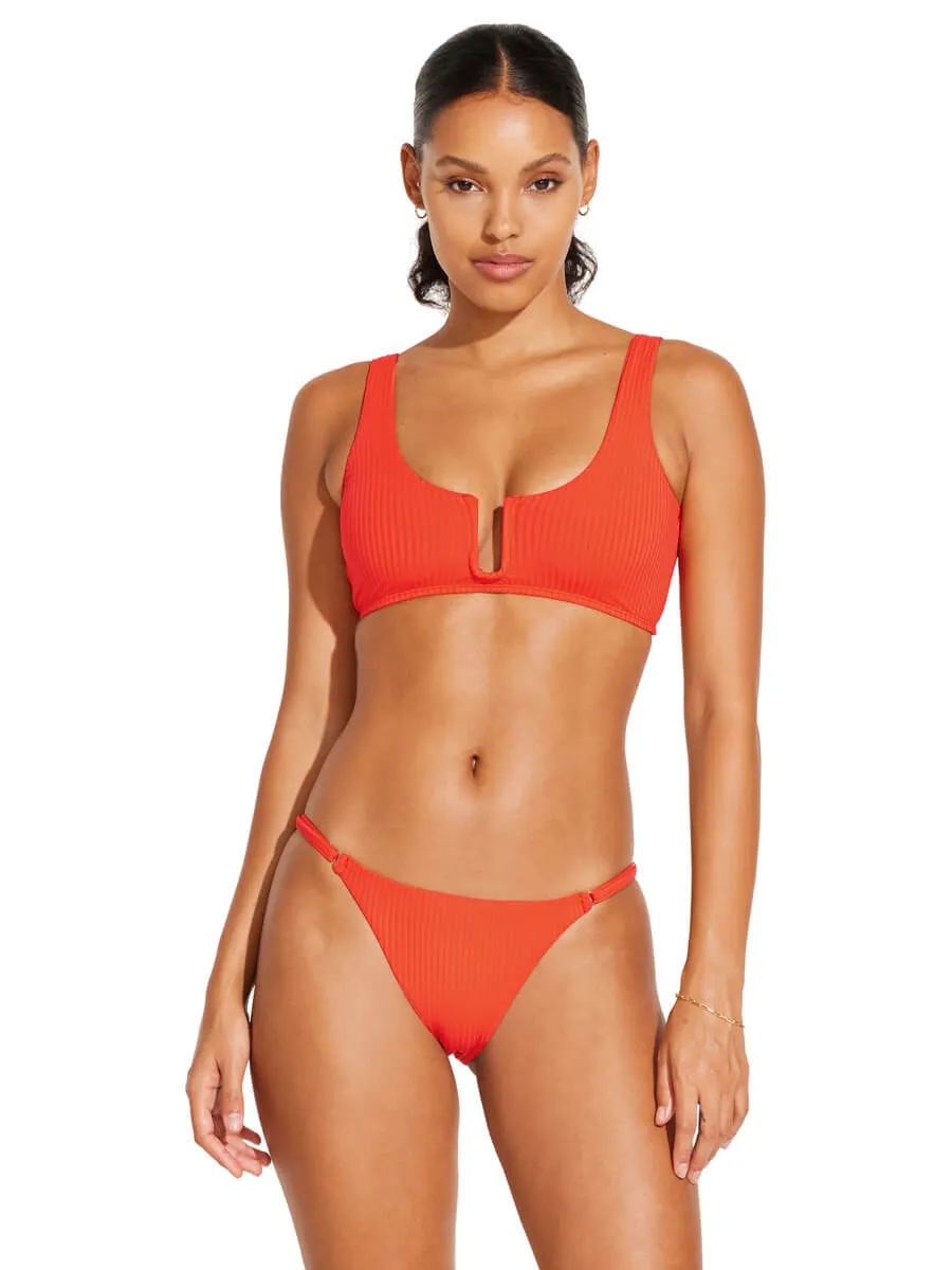 Astrid Bralette In Hibiscus EcoRib