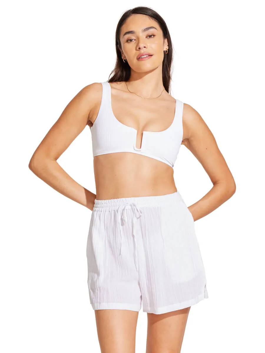 Astrid Bralette In White EcoRib BT