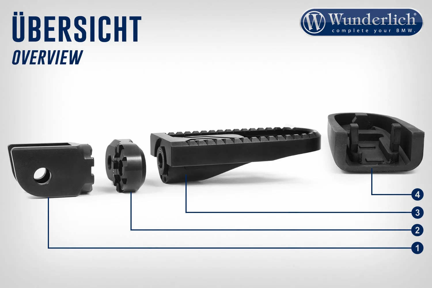 BMW GS Ergonomics - Vario Joint Passenger EVO1 (Pair)