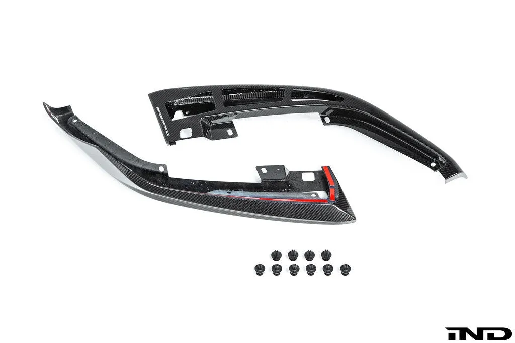 BMW M Performance F90 M5 LCI Carbon Front Splitter Set   Center Lower Lip