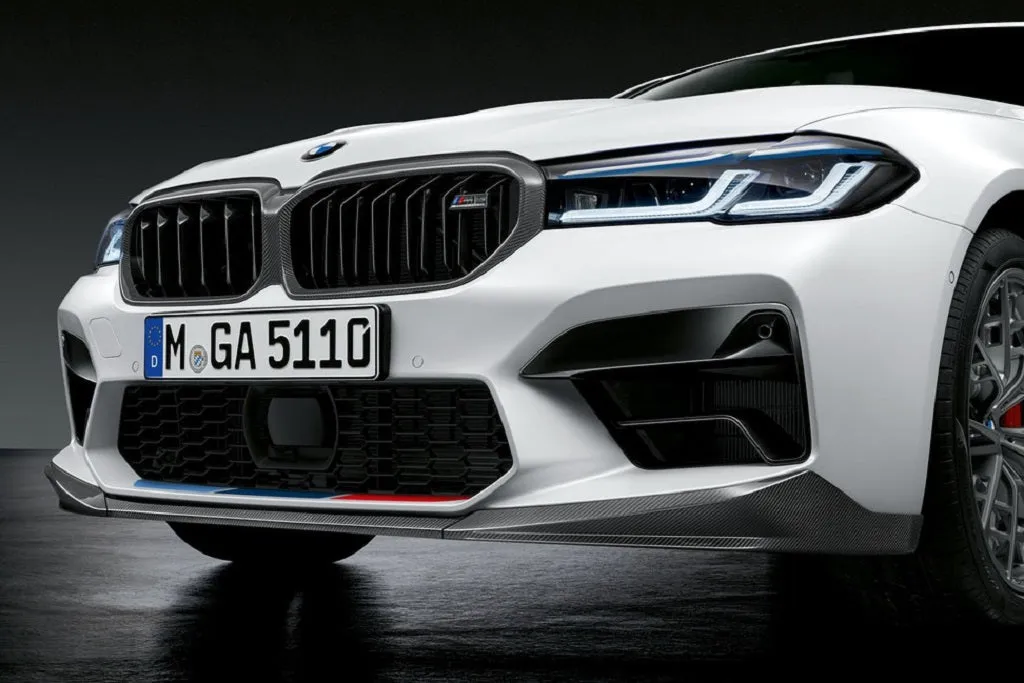BMW M Performance F90 M5 LCI Carbon Front Splitter Set   Center Lower Lip