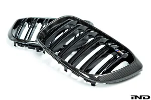 BMW M Performance F98 X4M Pre-LCI Carbon Front Grille Set