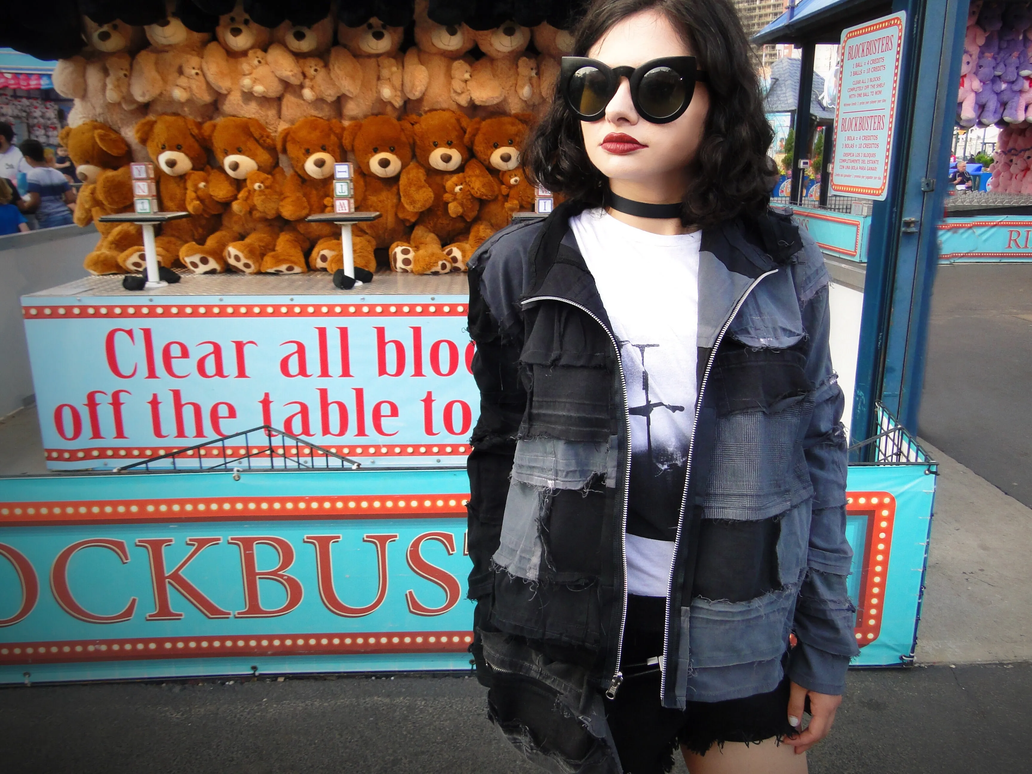 Bury Me In Black - Reversible Denim Jacket