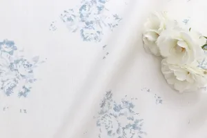 Camille - Lyon Bleu on Oyster Linen