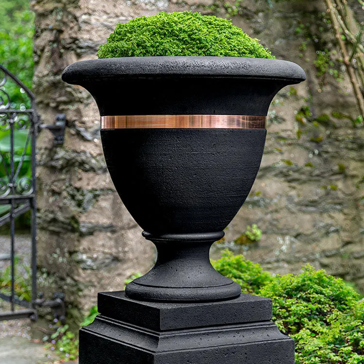 Campania Classic Copper Banded Urn, Large