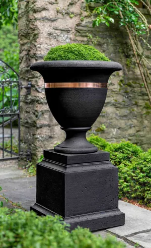 Campania Classic Copper Banded Urn, Large