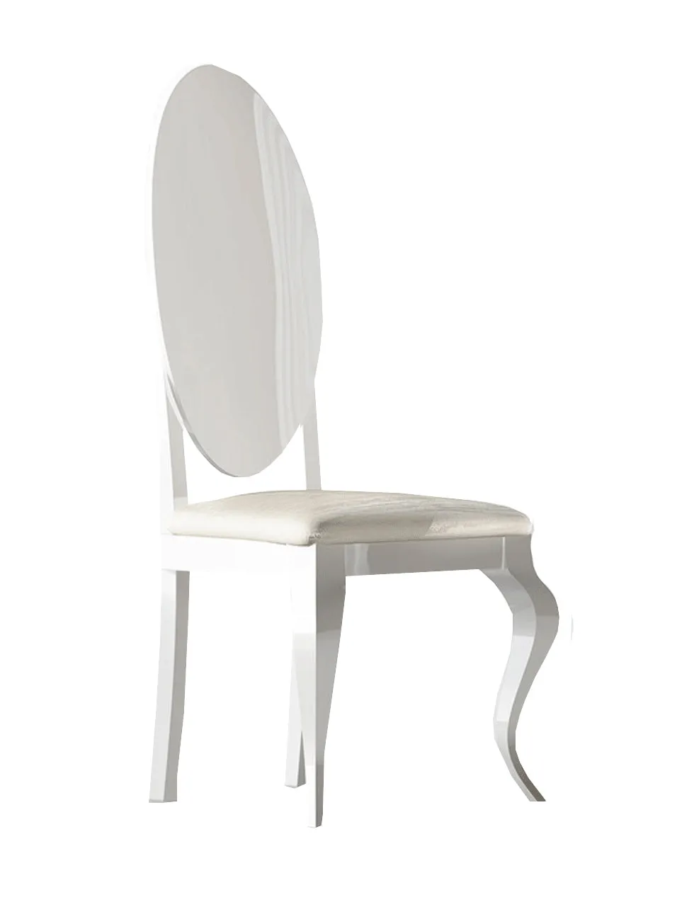 Carmen Arm and side White chair SET