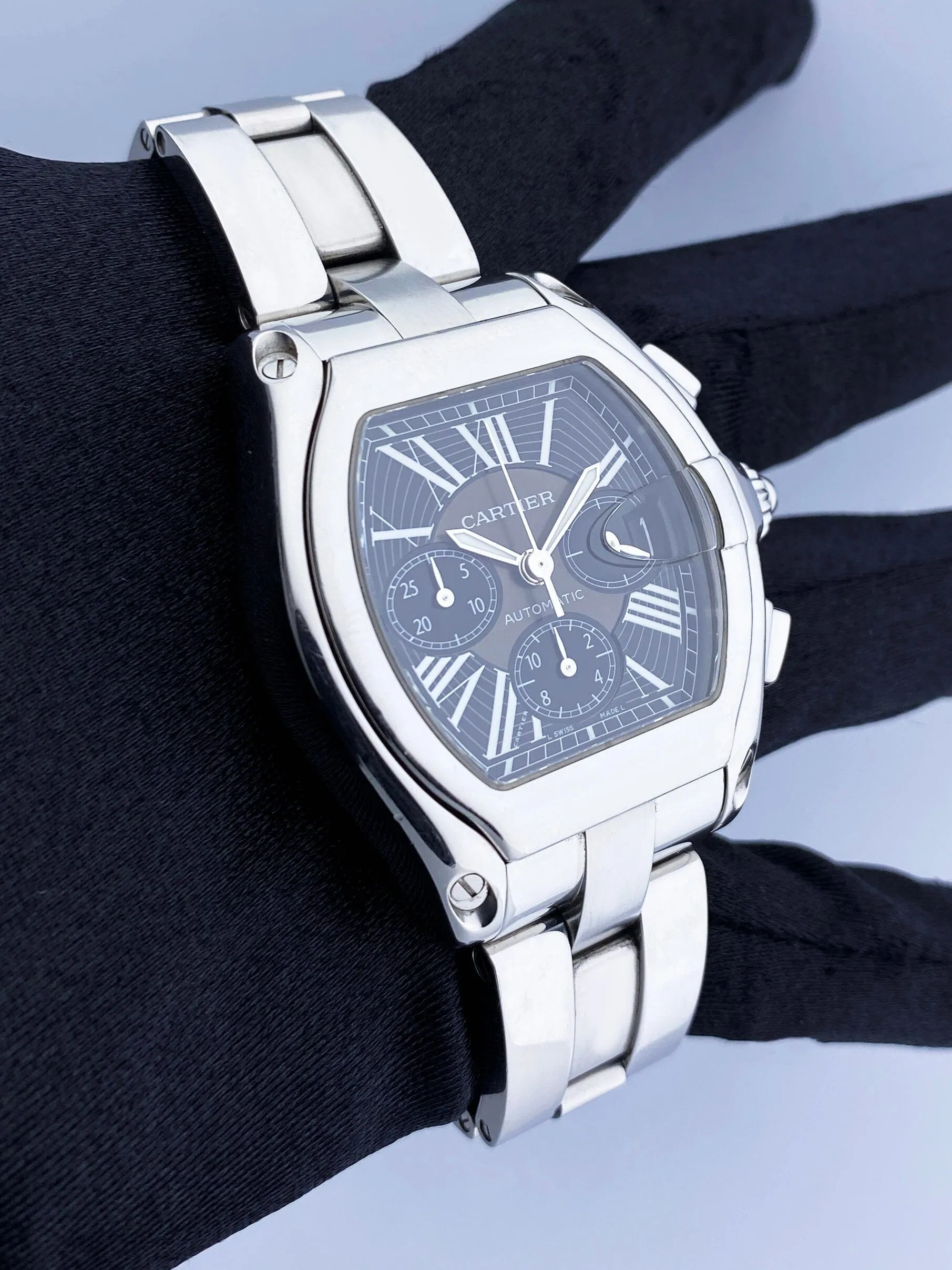 Cartier Roadster GGC98000 / 2618 Black Dial Mens Watch