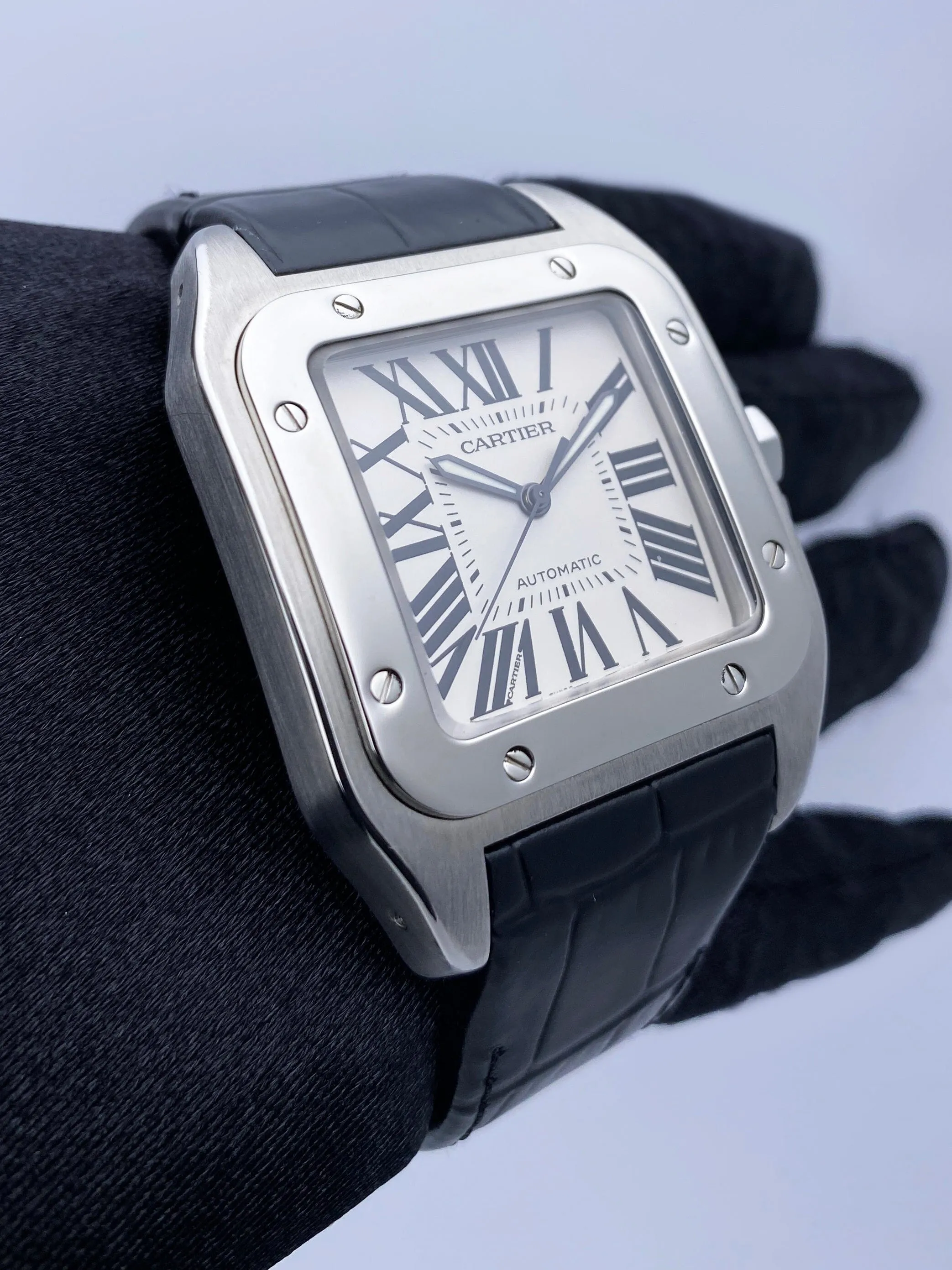 Cartier Santos-100 XL W20073X8 Stainless steel Mens Watch Box Papers