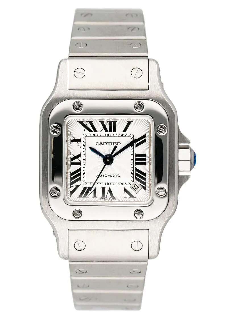 Cartier Santos Galbee W20054D6 Silver Dial Steel Ladies Watch