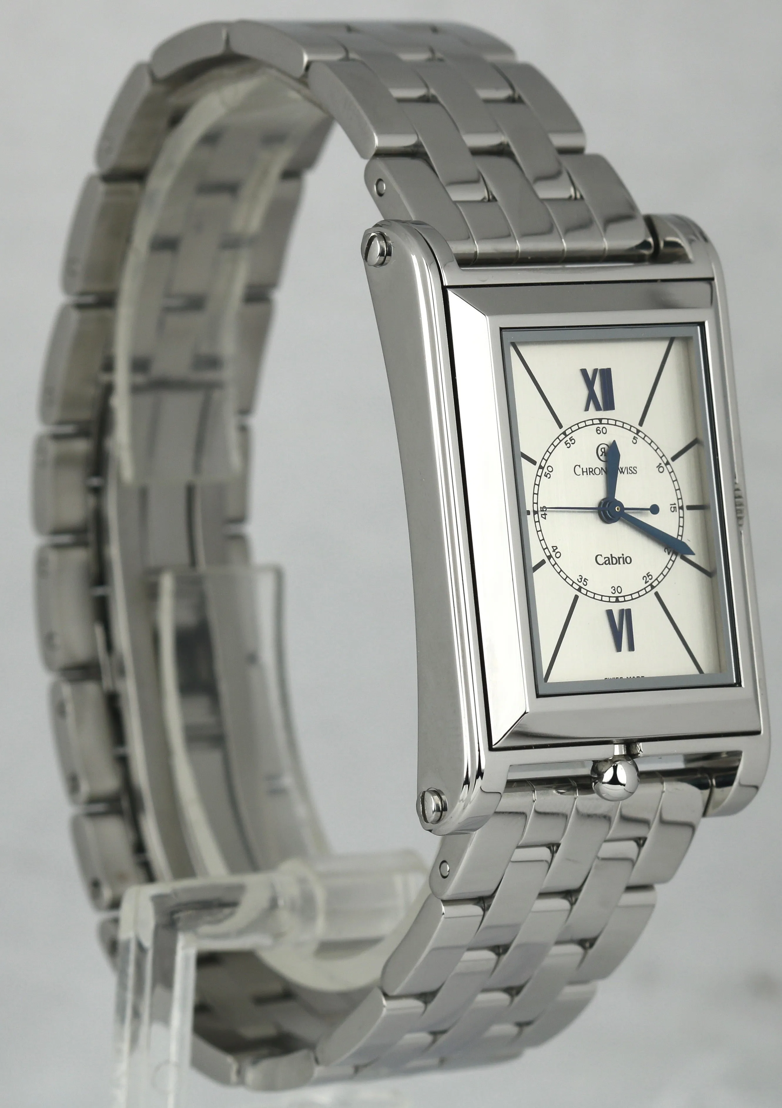 Chronoswiss Cabrio Stahl Stainless Rectangular Roman 43x27mm Automatic Watch B P
