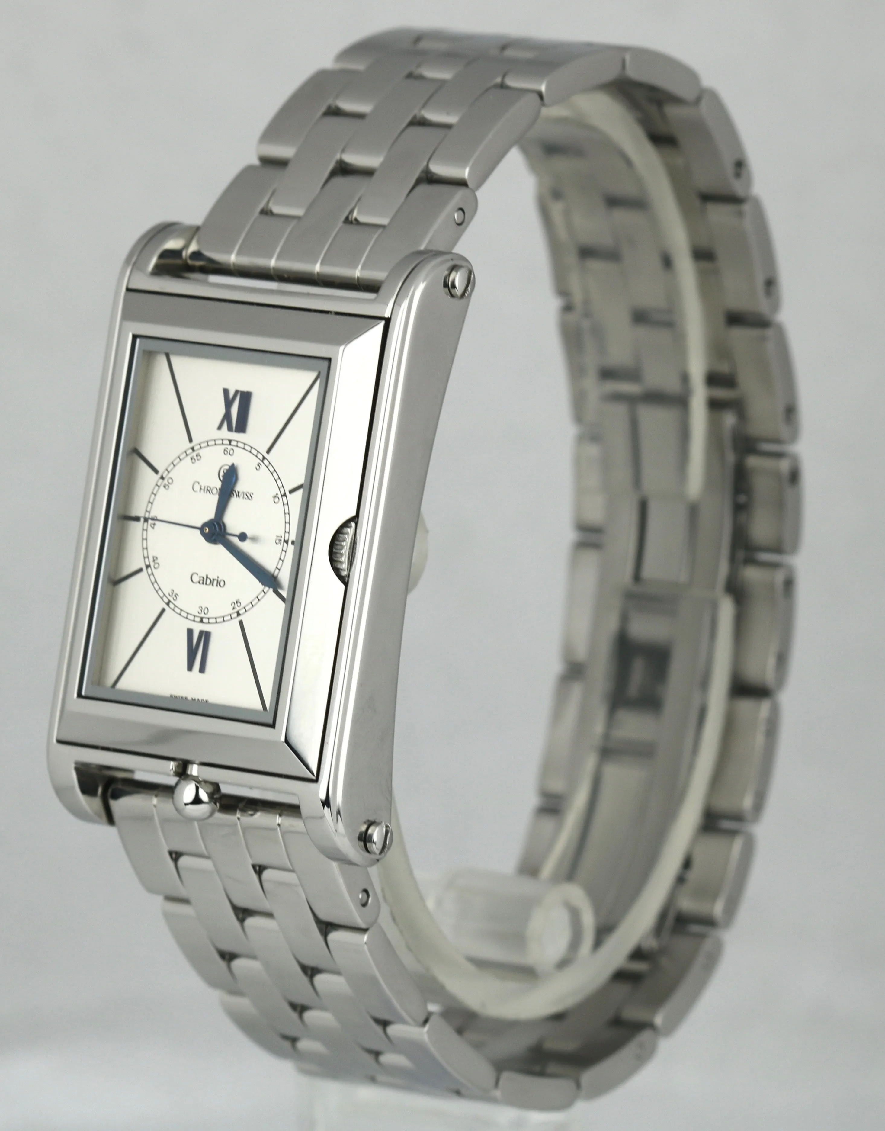 Chronoswiss Cabrio Stahl Stainless Rectangular Roman 43x27mm Automatic Watch B P