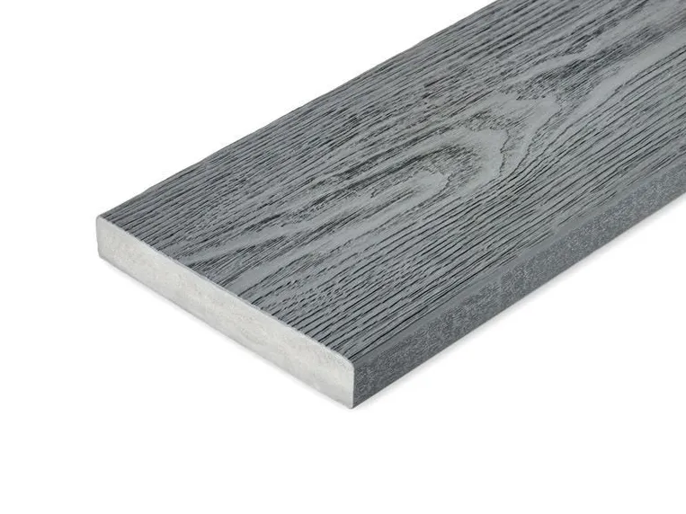 Cladco Nordeck Premium PVC-ASA Woodgrain Effect Decking Board - Ash Grey (3.6m)