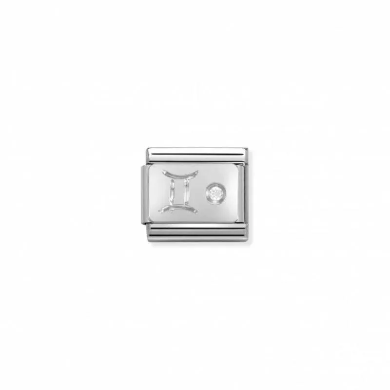 Composable Classic Link Gemini in Silver and Stone
