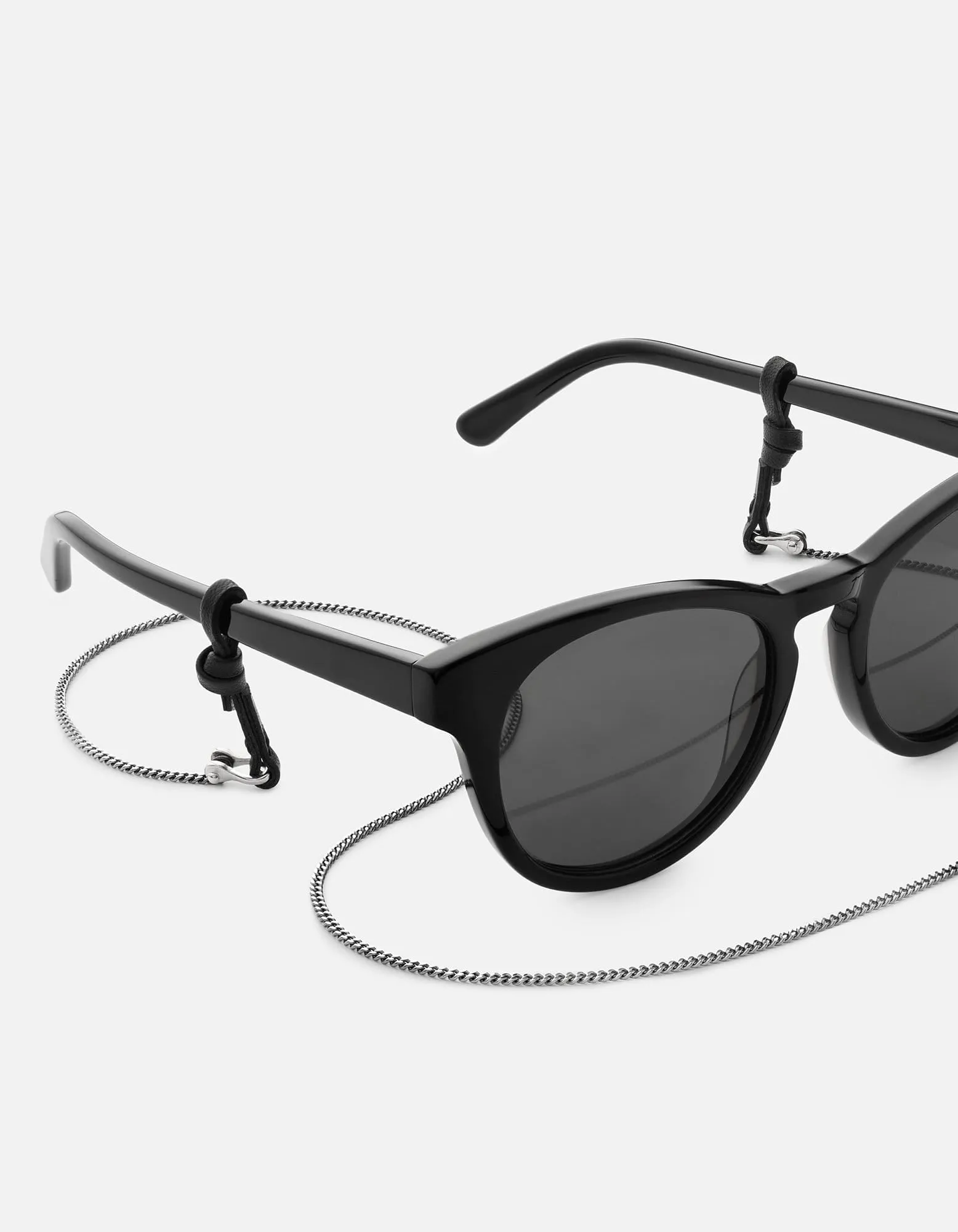 Cuban Link Sunglass Chain, Sterling Silver