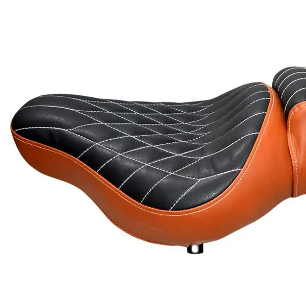 Custom Cruiser Full Low Seat (Black With white line)