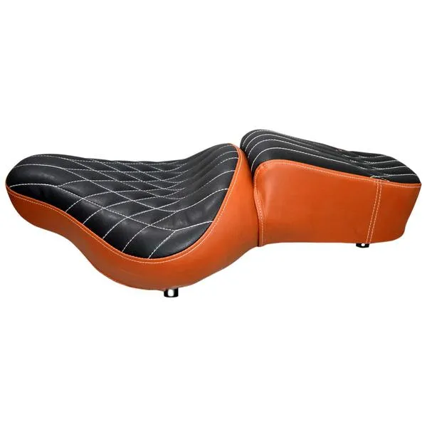 Custom Cruiser Full Low Seat (Black With white line)