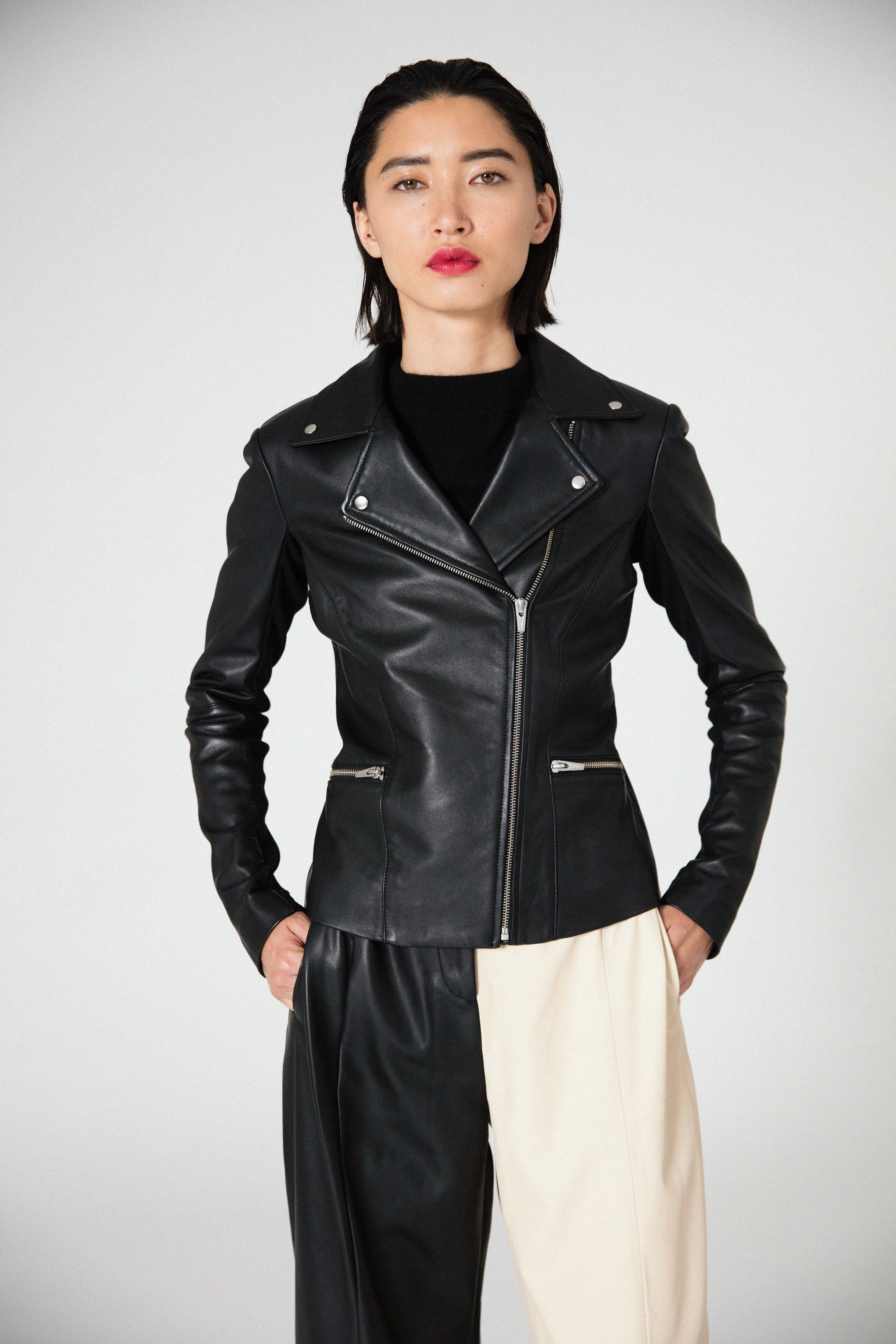 Dallas Smooth Leather Jacket Black
