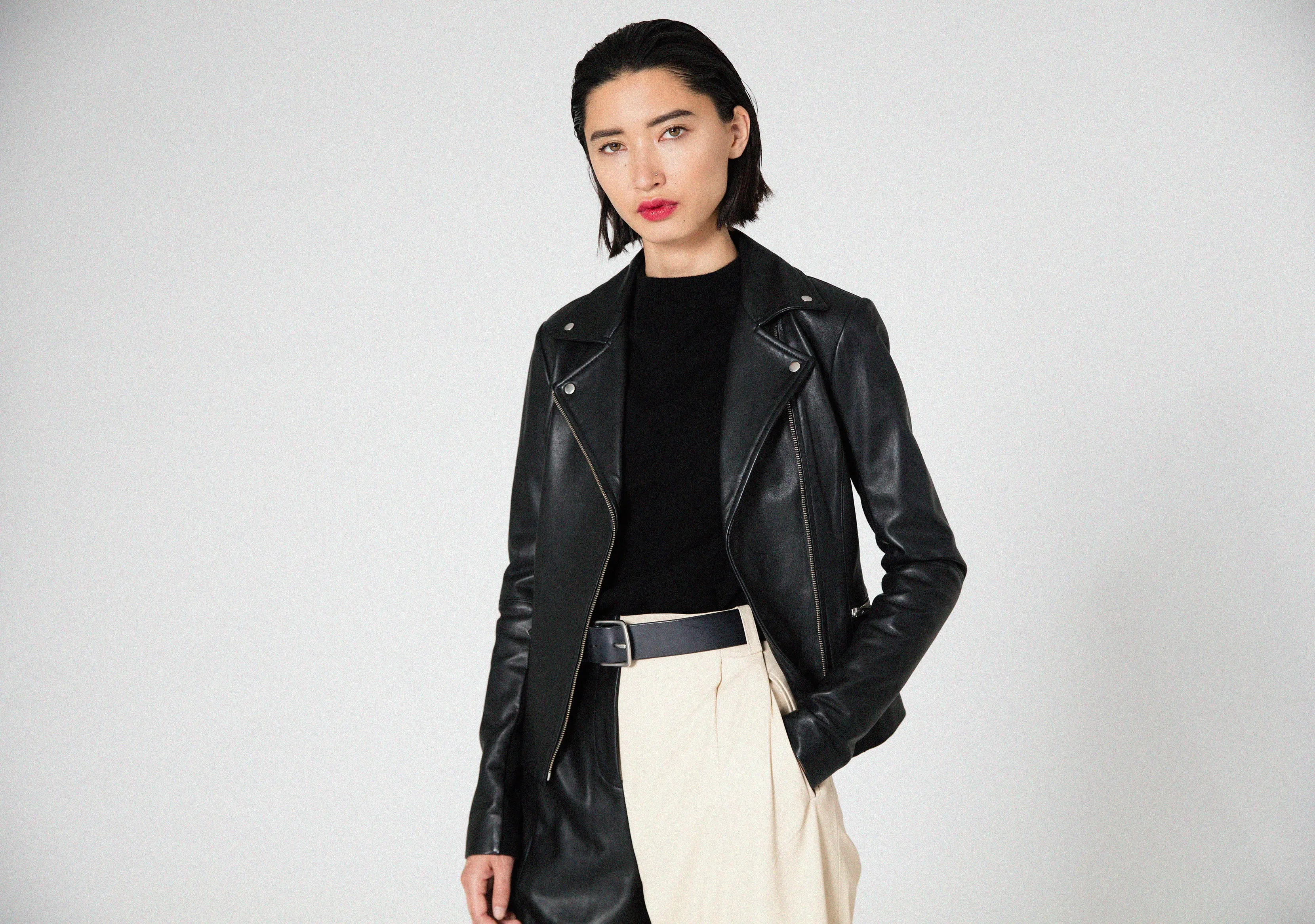 Dallas Smooth Leather Jacket Black