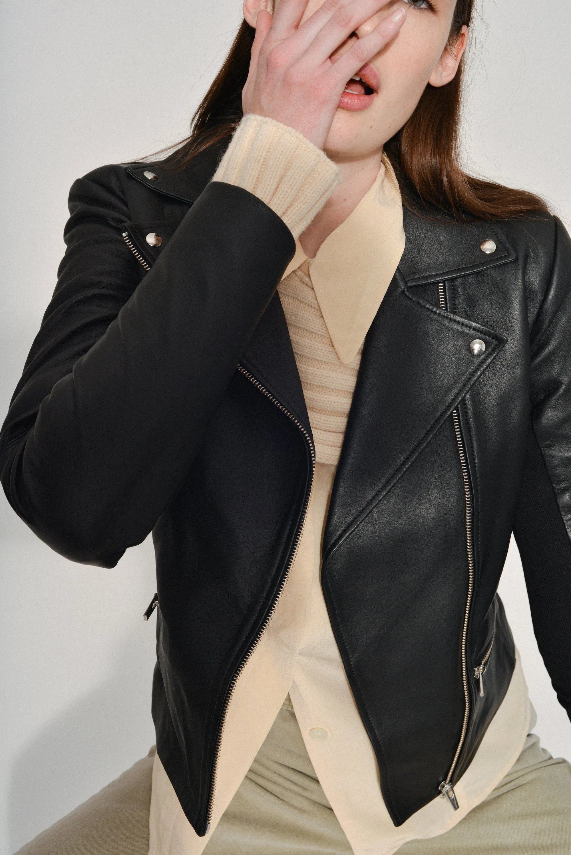 Dallas Smooth Leather Jacket Black