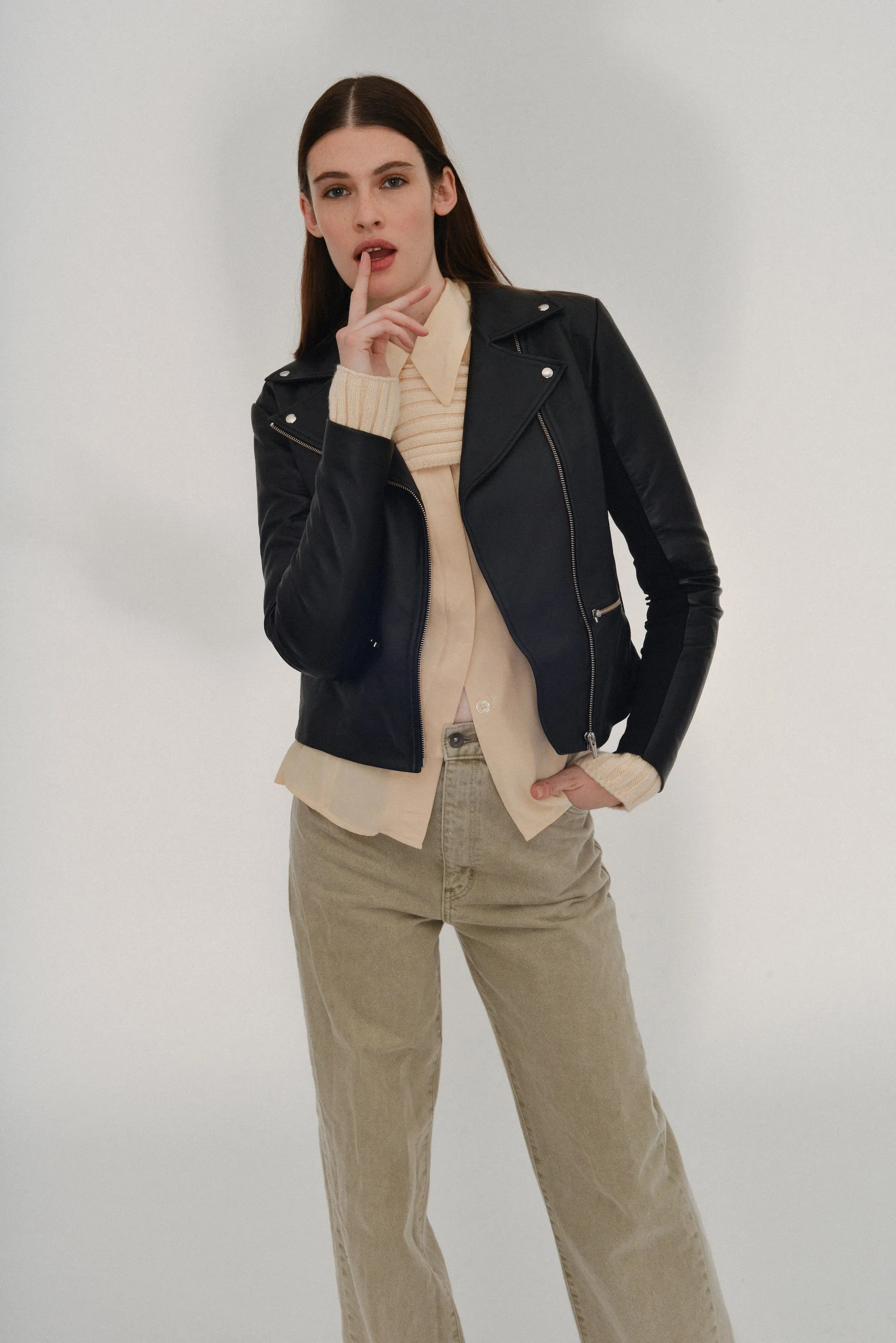 Dallas Smooth Leather Jacket Black